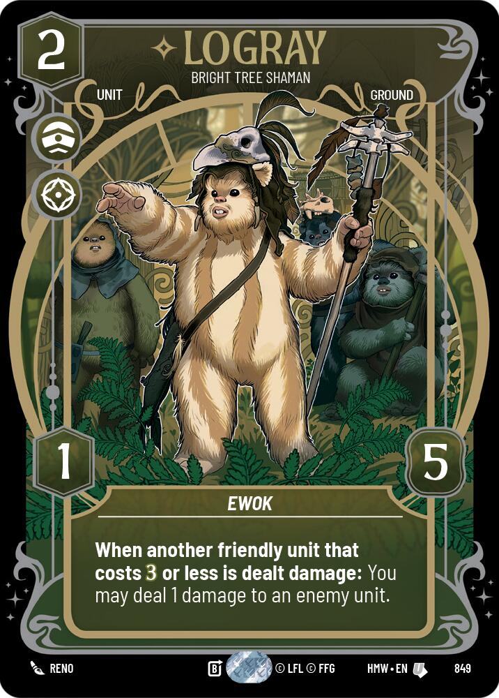 Logray - Bright Tree Shaman (Prestige Foil), Homeworlds 849