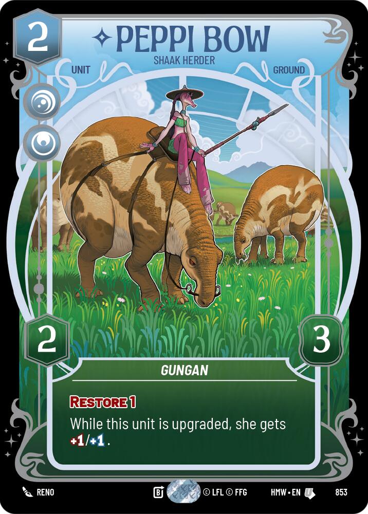 Peppi Bow - Shaak Herder (Prestige Foil), Homeworlds 853