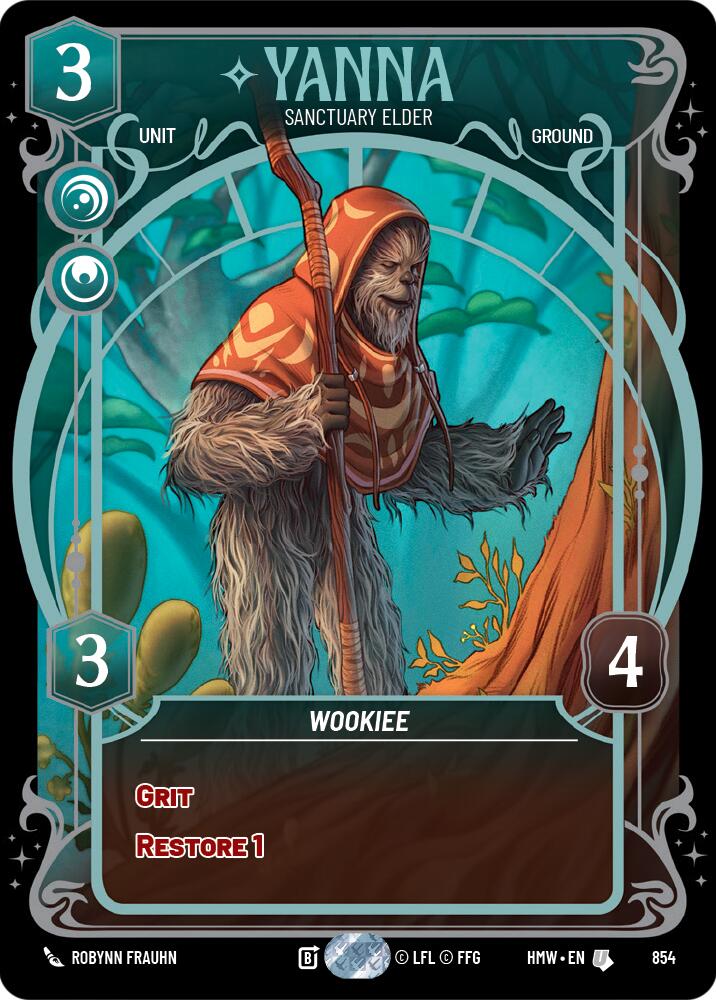 Yanna - Sanctuary Elder (Prestige Foil), Homeworlds 854