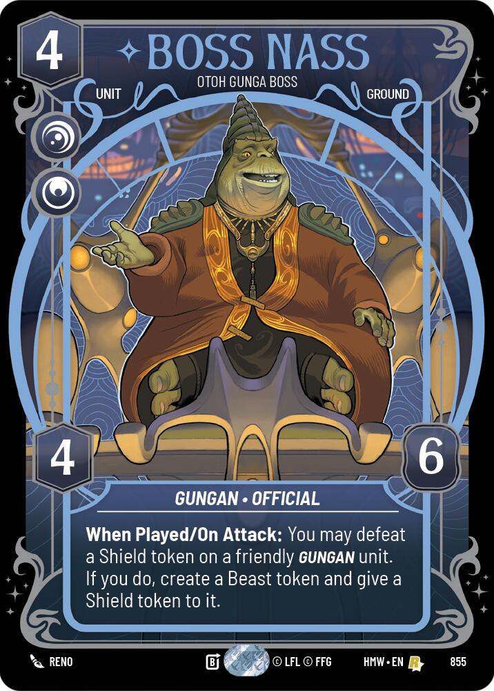 Boss Nass - Otoh Gunga Boss (Prestige Foil), Homeworlds 855