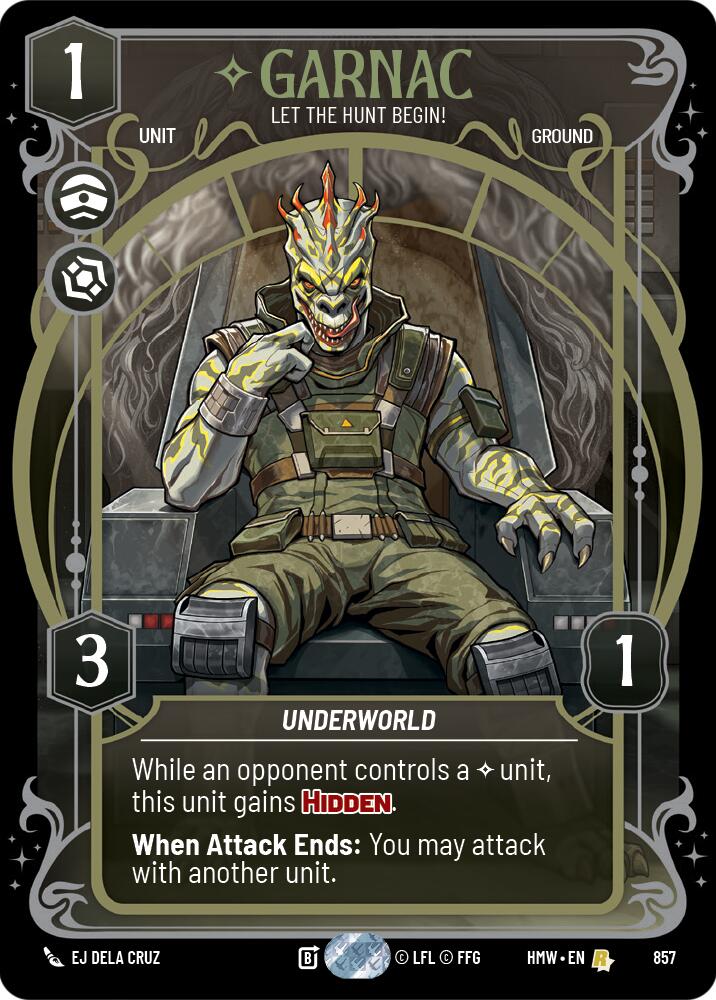 Garnac - Let the Hunt Begin! (Prestige Foil), Homeworlds 857