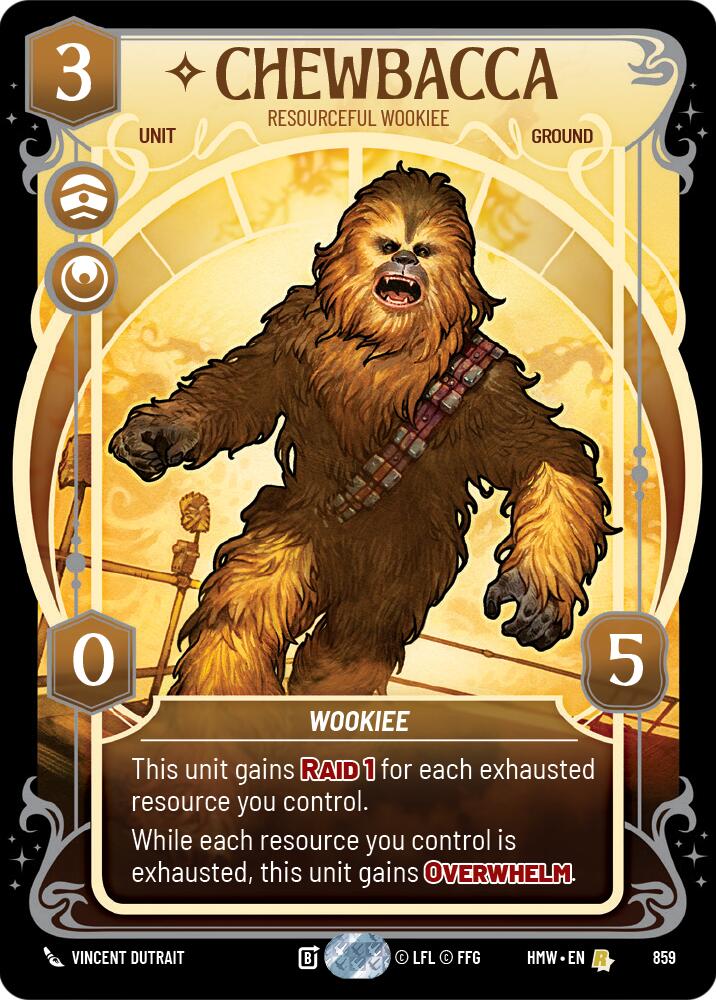 Chewbacca - Resourceful Wookiee (Prestige Foil), Homeworlds 859