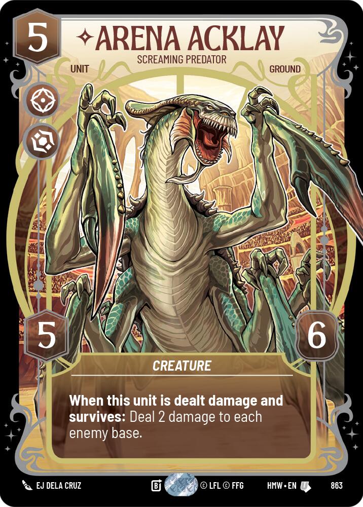 Arena Acklay - Screaming Predator (Prestige Foil), Homeworlds 863