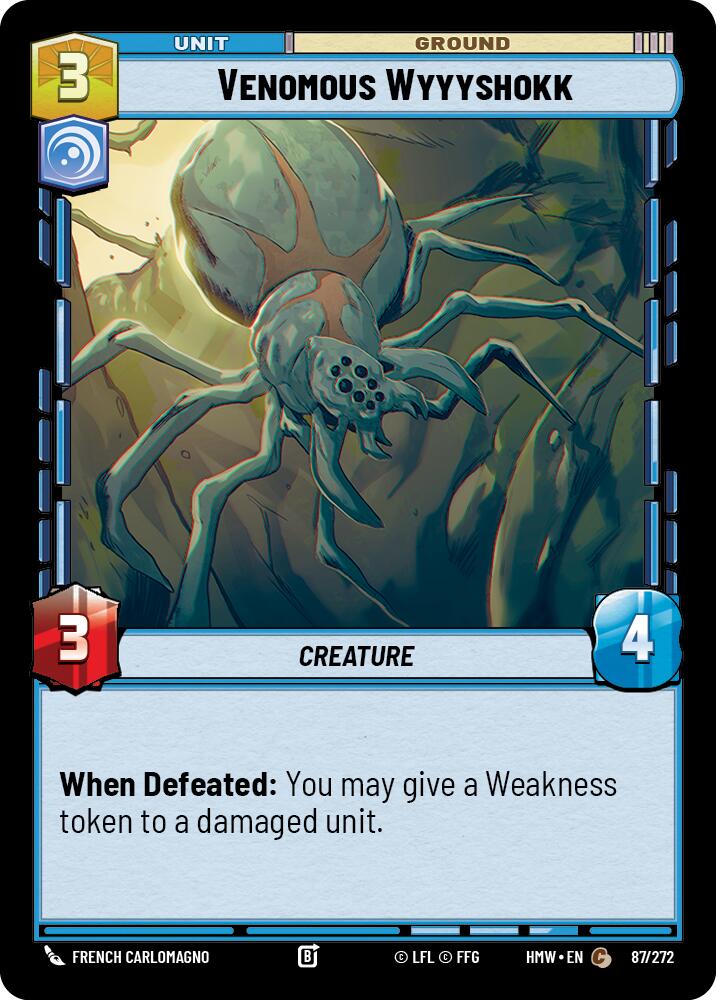 Venomous Wyyyshokk, Homeworlds 87/272