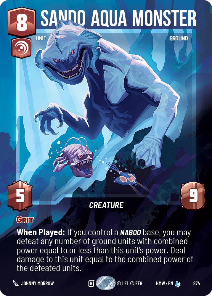 Sando Aqua Monster (Prestige Foil), Homeworlds 874