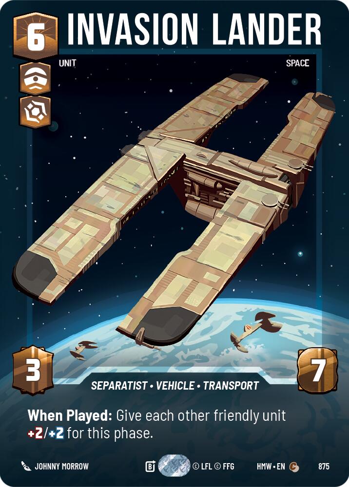 Invasion Lander (Prestige Foil), Homeworlds 875