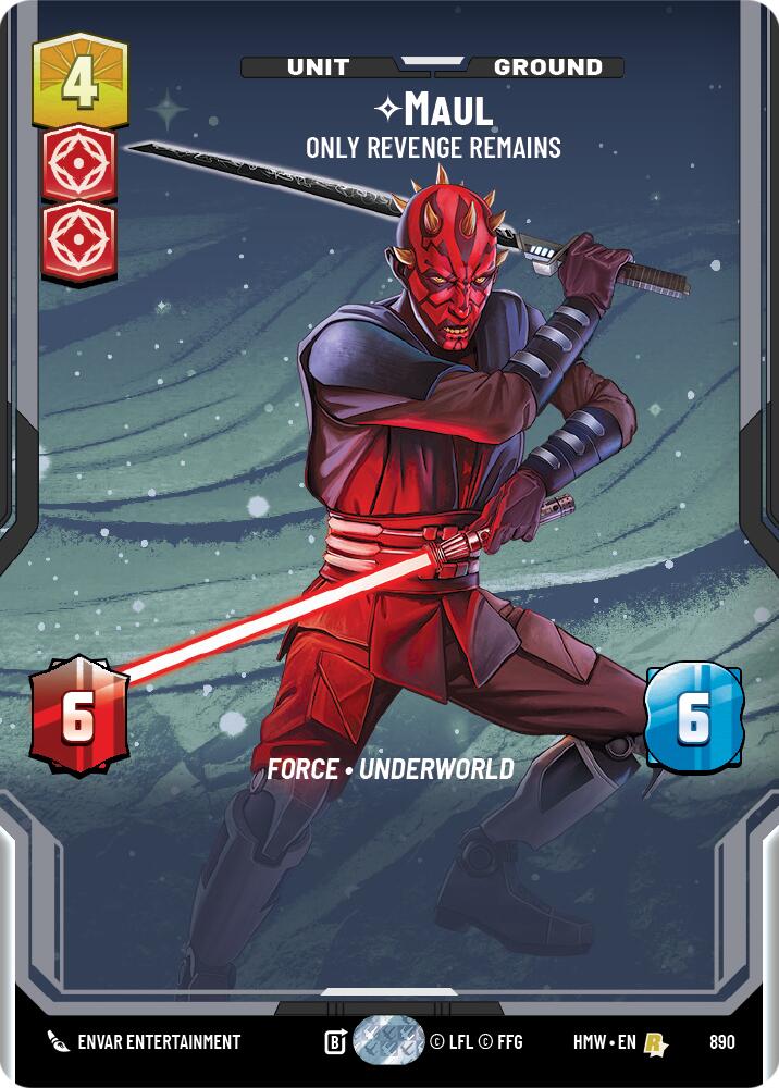 Maul - Only Revenge Remains (Prestige Foil), Homeworlds 890