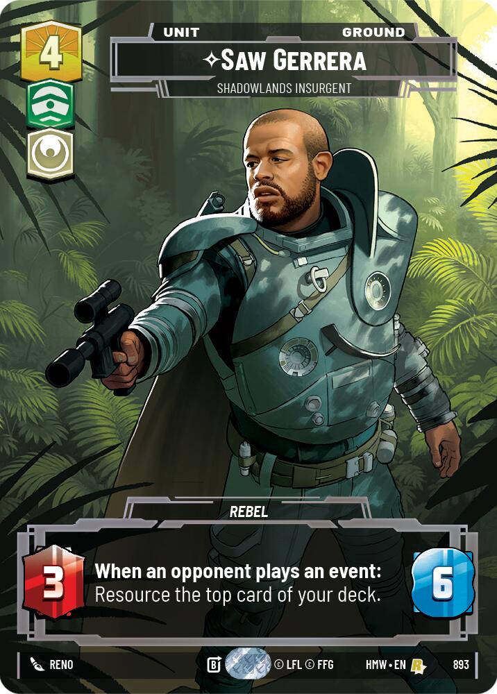 Saw Gerrera - Shadowlands Insurgent (Prestige Foil), Homeworlds 893