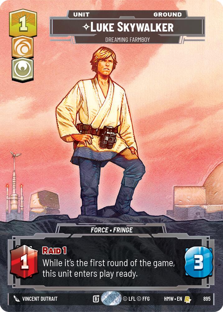 Luke Skywalker - Dreaming Farmboy (Prestige Foil), Homeworlds 895
