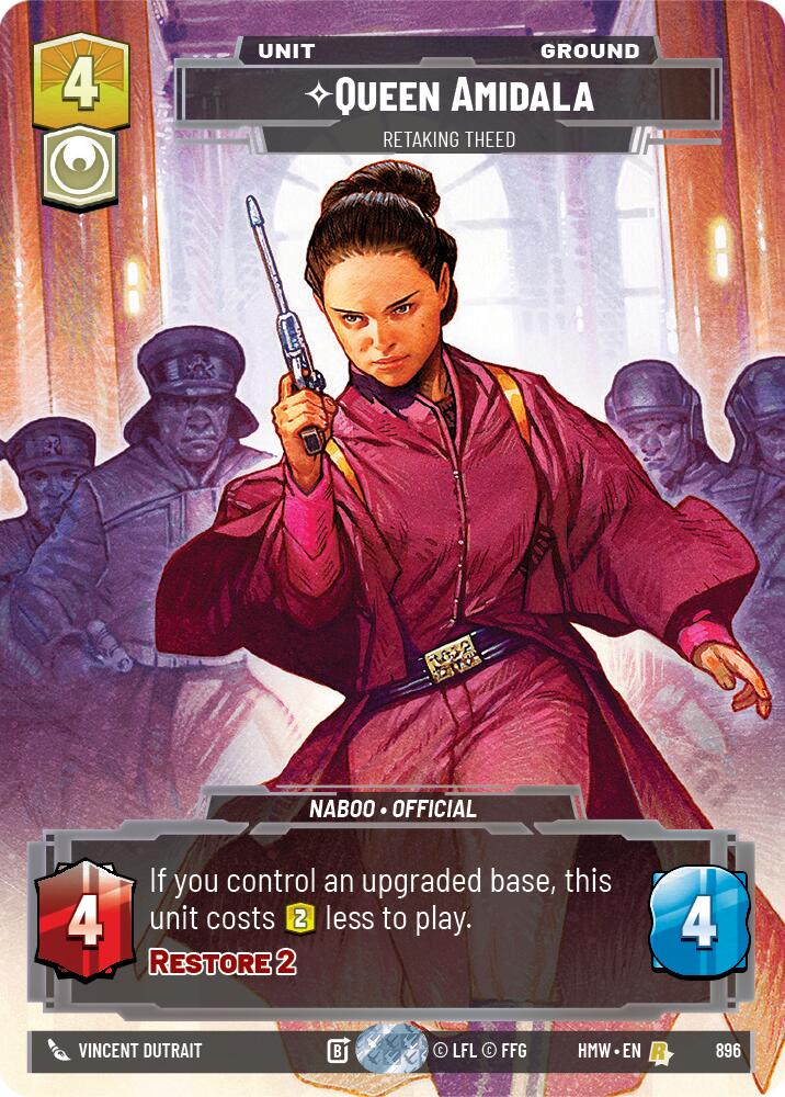 Queen Amidala - Retaking Theed (Prestige Foil), Homeworlds 896