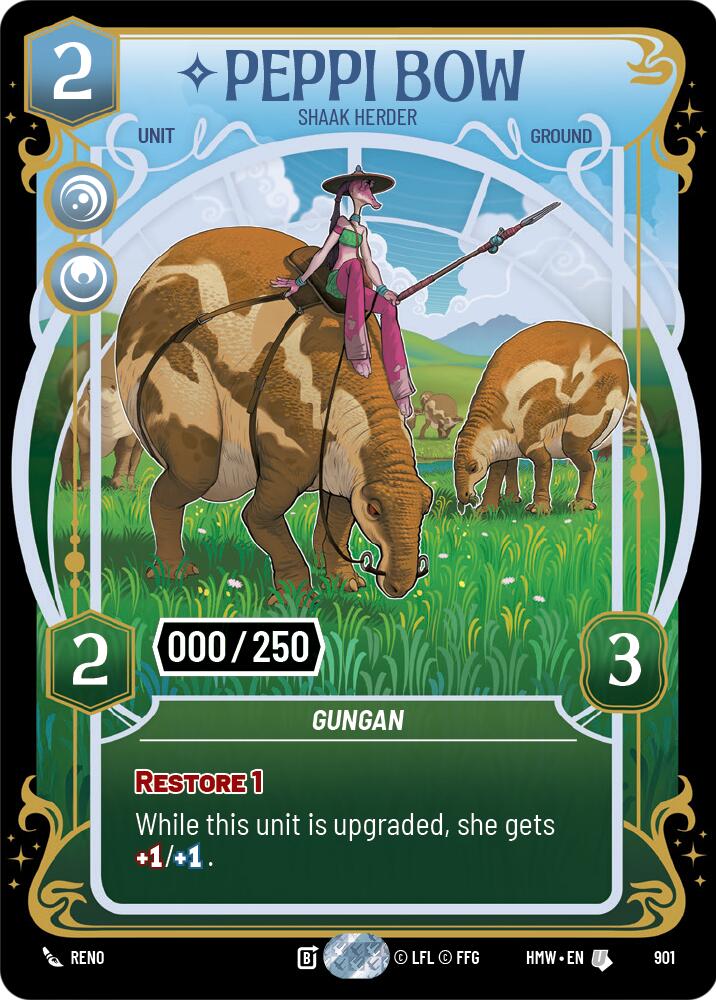 Peppi Bow - Shaak Herder (Serialized), Homeworlds 901