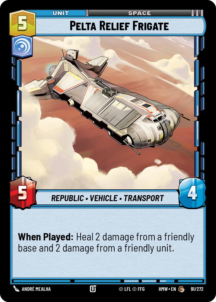 Pelta Relief Frigate, Homeworlds 91/272