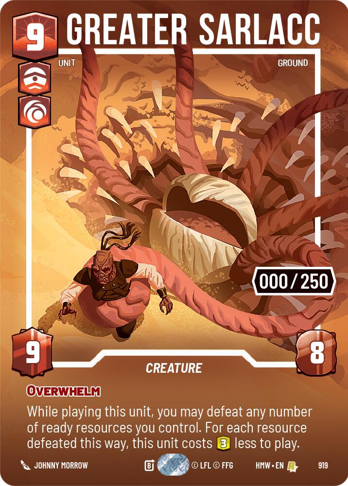 Greater Sarlacc (Serialized), Homeworlds 919