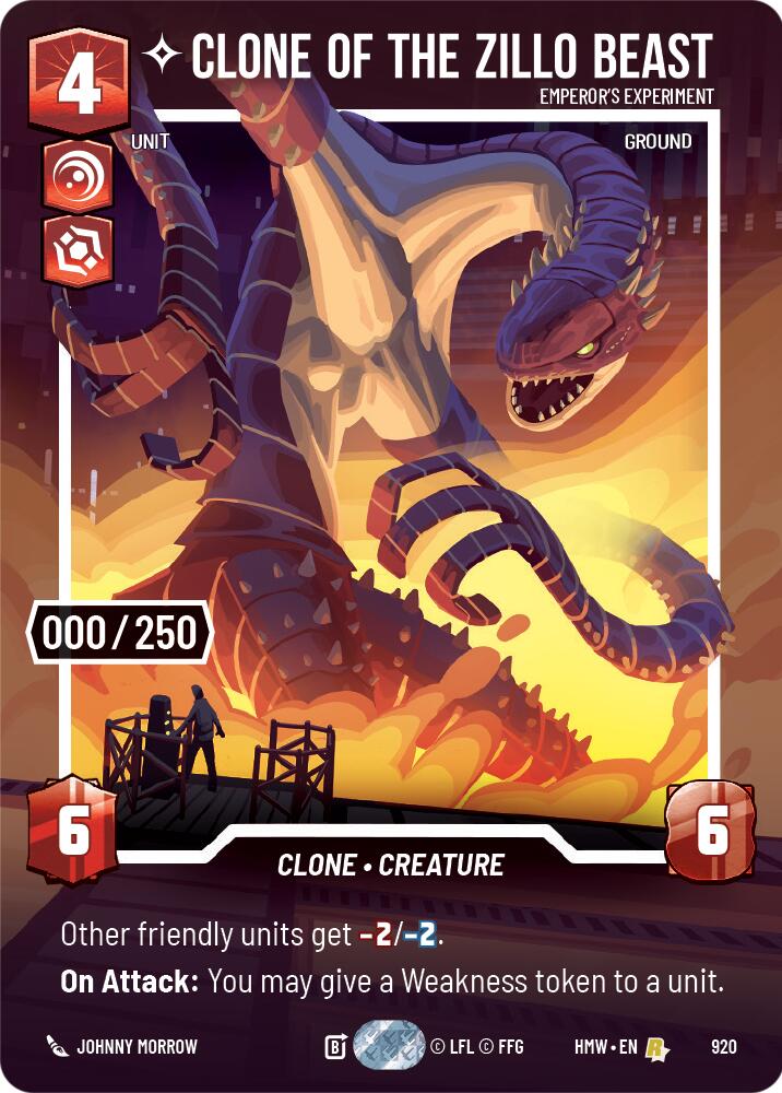 Clone of the Zillo Beast - Emperor's Experiment (Serialized), Homeworlds 920