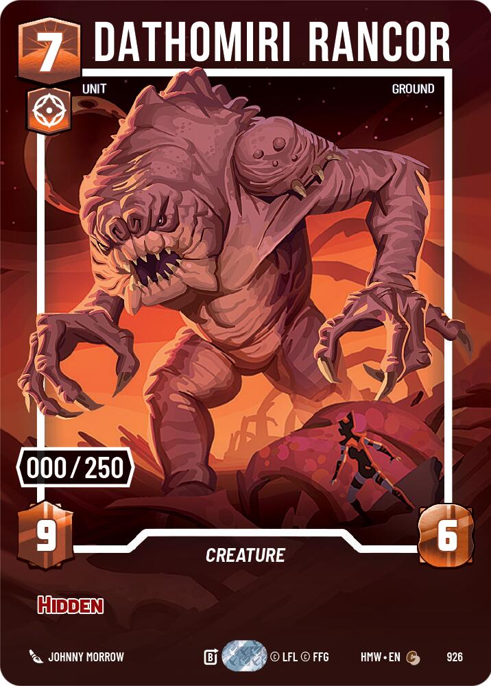 Dathomiri Rancor (Serialized), Homeworlds 926