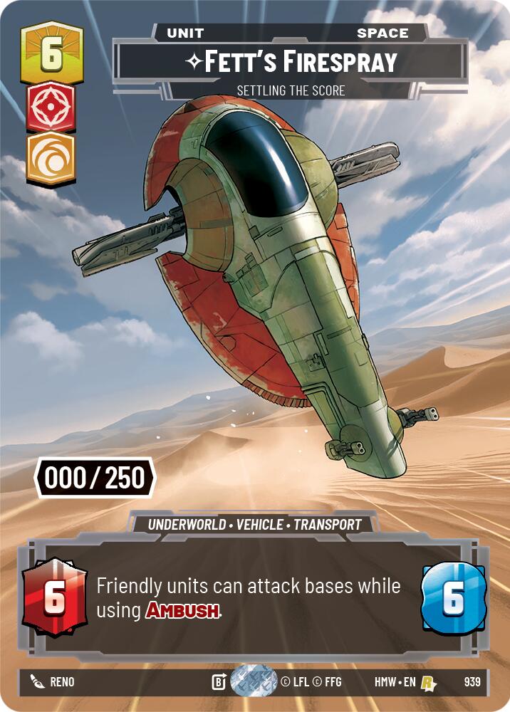 Fett's Firespray - Settling the Score (Serialized), Homeworlds 939