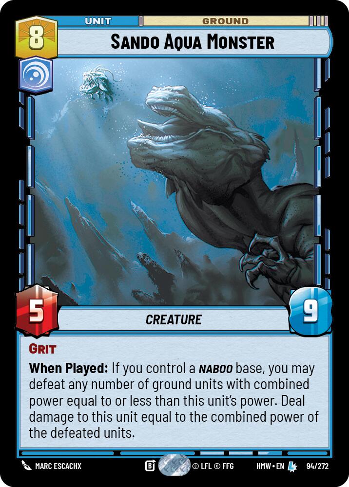Sando Aqua Monster, Homeworlds 94/272