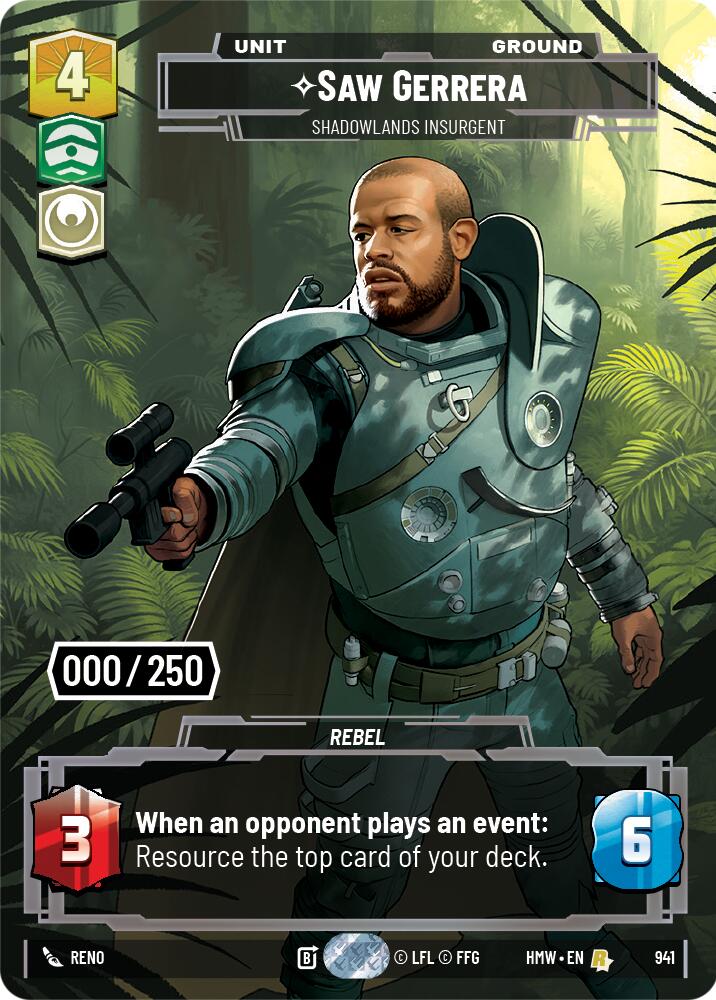 Saw Gerrera - Shadowlands Insurgent (Serialized), Homeworlds 941
