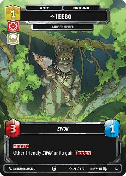 Teebo - Striped Hunter, Homeworlds: Weekly Play Promos 12