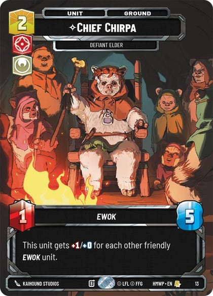 Chief Chirpa - Defiant Elder, Homeworlds: Weekly Play Promos 13