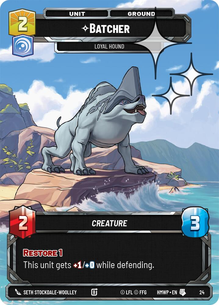 Batcher - Loyal Hound (Foil), Homeworlds: Weekly Play Promos 24