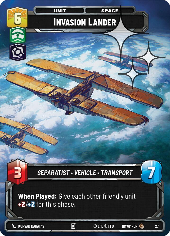 Invasion Lander (Foil), Homeworlds: Weekly Play Promos 27