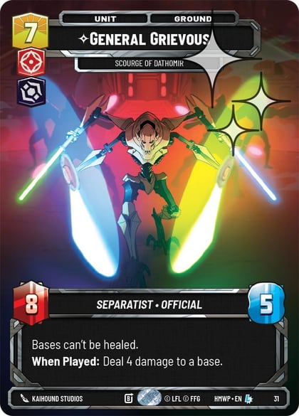 General Grievous - Scourge of Dathomir (Foil), Homeworlds: Weekly Play Promos 31