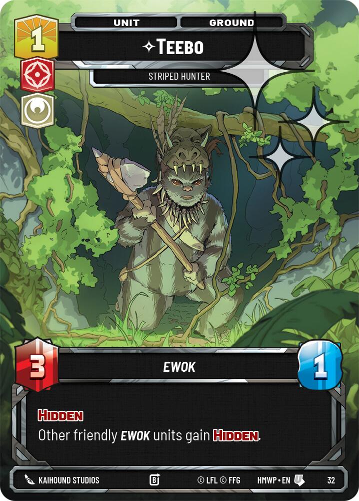 Teebo - Striped Hunter (Foil), Homeworlds: Weekly Play Promos 32