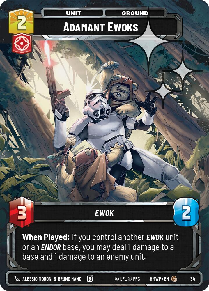 Adamant Ewoks (Foil), Homeworlds: Weekly Play Promos 34