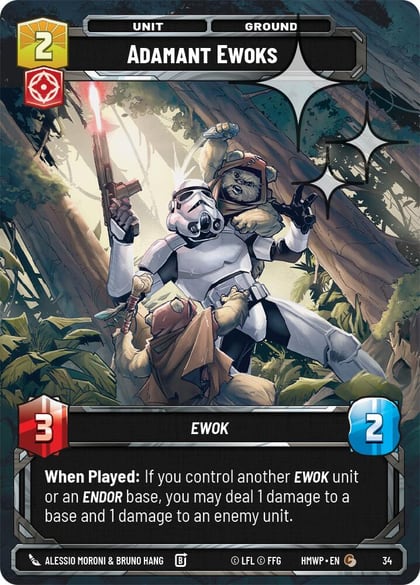 Adamant Ewoks (Foil), Homeworlds: Weekly Play Promos 34