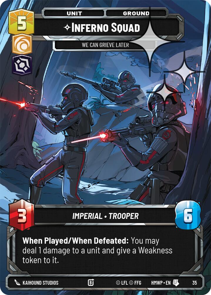 Inferno Squad - We Can Grieve Later (Foil), Homeworlds: Weekly Play Promos 35