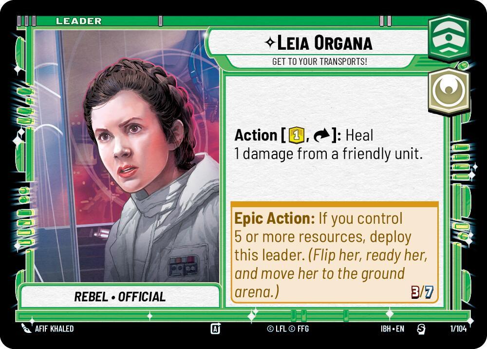 Leia Organa - Get To Your Transports!, Intro Battle: Hoth 1/104