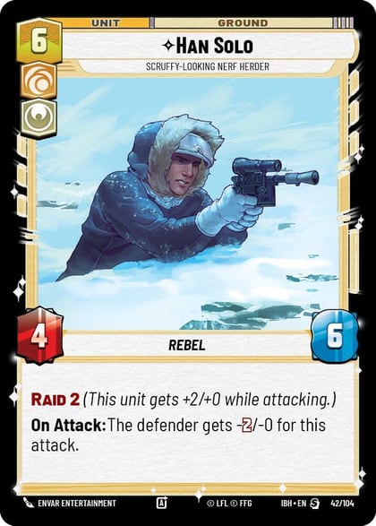 Han Solo - Scruffy-Looking Nerf Herder (42/104), Intro Battle: Hoth 42/104