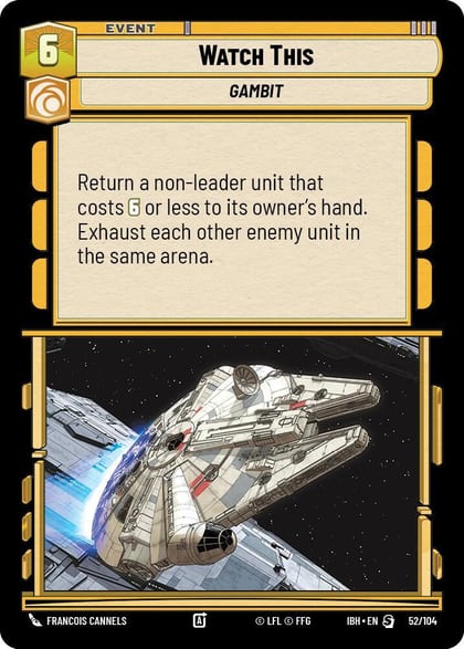 Watch This, Intro Battle: Hoth 52/104