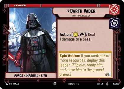 Darth Vader - Don't Fail Me Again, Intro Battle: Hoth 53/104