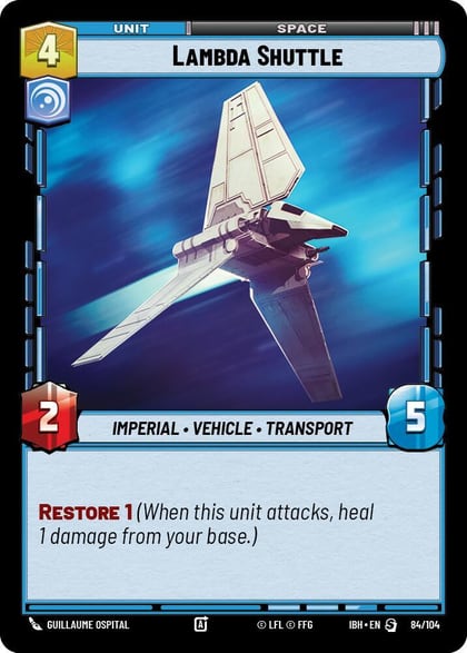 Lambda Shuttle (84/104), Intro Battle: Hoth 84/104