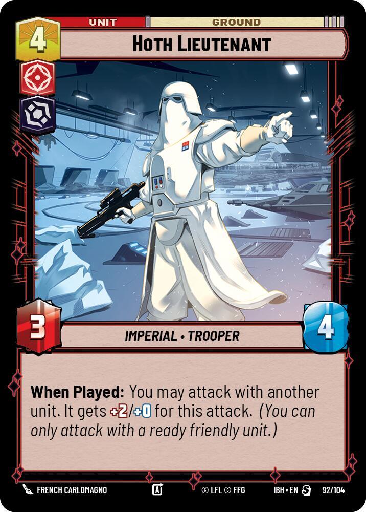Hoth Lieutenant (92/104), Intro Battle: Hoth 92/104