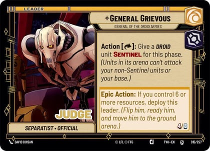General Grievous - General of the Droid Armies, Judge Promos 015/257
