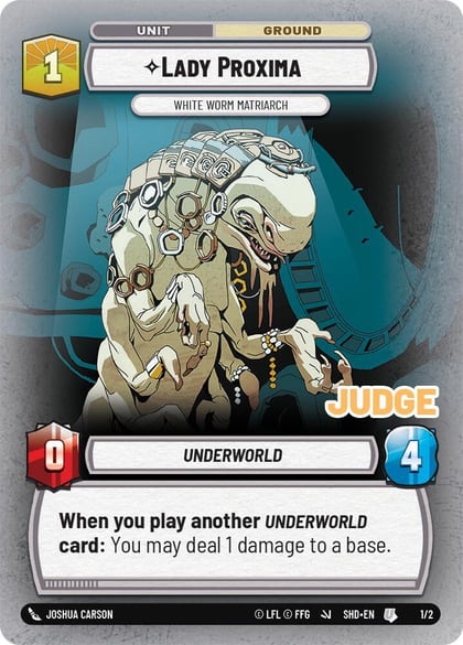 Lady Proxima - White Worm Matriarch, Judge Promos 1/2