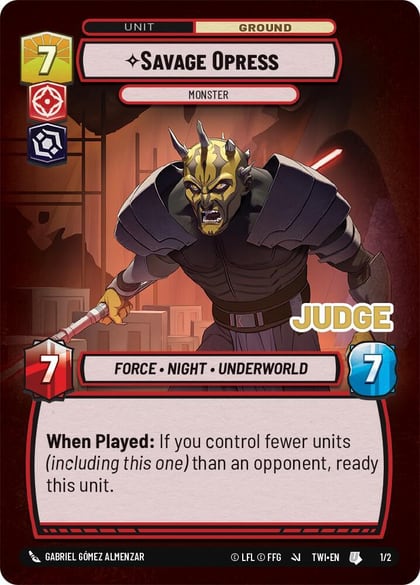 Savage Opress - Monster, Judge Promos 1/2