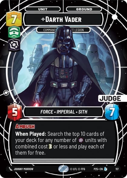 Darth Vader - Commanding the First Legion, Judge Promos 117