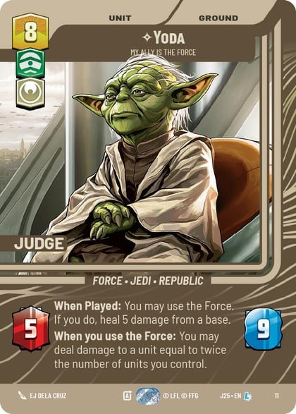 Yoda - My Ally is the Force, Judge Promos 11