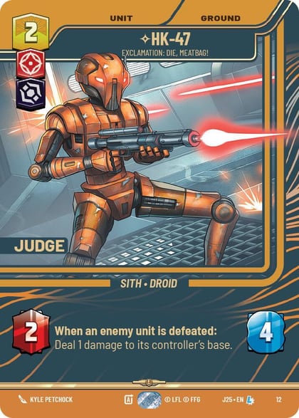 HK-47 - Exclamation: Die, Meatbag!, Judge Promos 12
