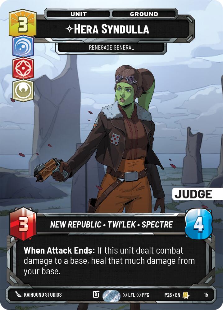 Hera Syndulla -  Renegade General, Judge Promos 15