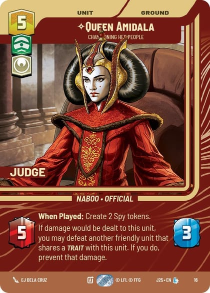 Queen Amidala - Championing Her People, Judge Promos 16
