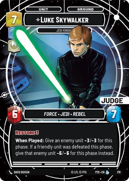Luke Skywalker - Jedi Knight (Judge), Judge Promos 174