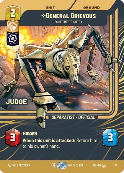 General Grievous - Scuttling to Safety, Judge Promos 18