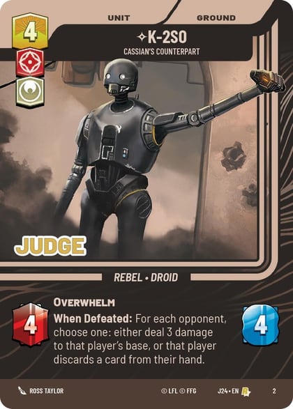 K-2SO - Cassian's Counterpart, Judge Promos 2