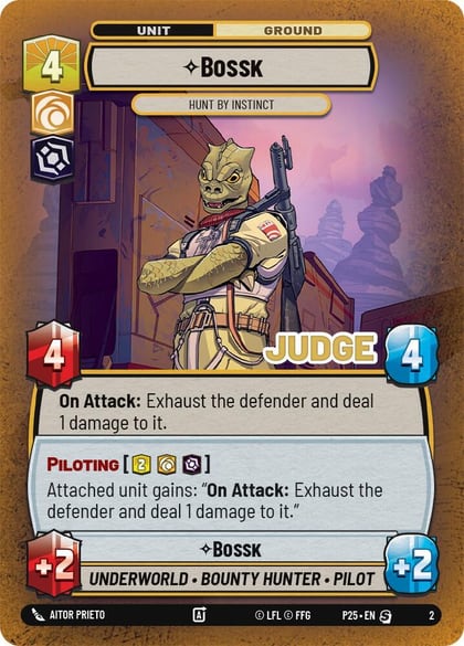 Bossk - Hunt By Instinct, Judge Promos 2
