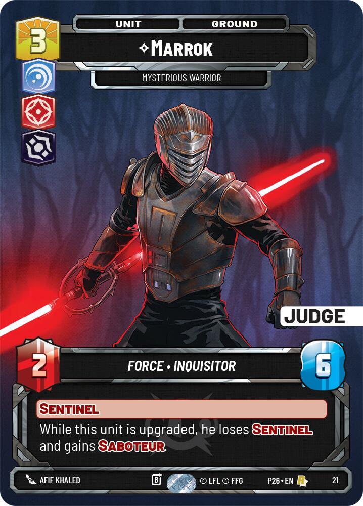 Marrok - Mysterious Warrior, Judge Promos 21